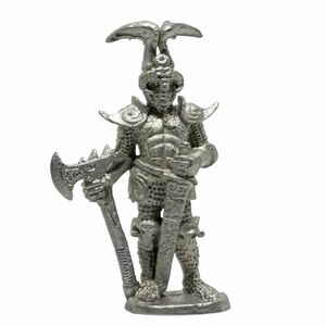 Vintage Dungeons & Dragons Rare Metal Miniature D&D Early Ral Partha Knight Axe